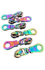 Zipper Pulls - Rainbow Iridescent