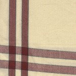 Tea Towel - Red/Cream with Black Stripe