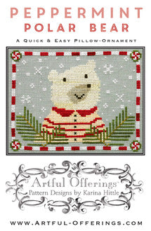 Peppermint Polar Bear Pattern Only
